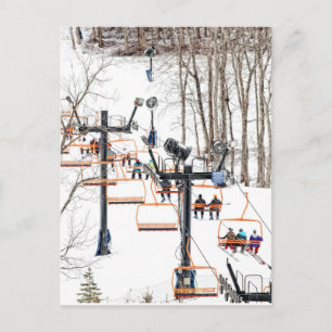 Wintersportski Postkarte