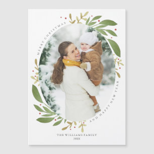 Wintersprigs-magnetische Foto-Karte Magnetkarte