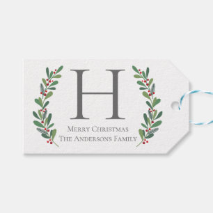 Wintersprigs-Monogramm-Weihnachtsgeschenk-Umbau Geschenkanhänger