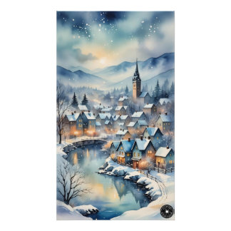 Winterstadt Print Fotodruck