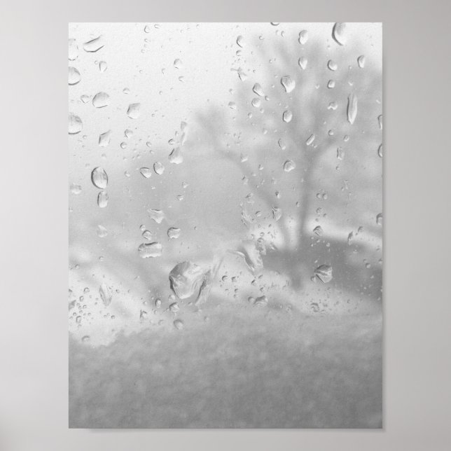 Winterstadtfenster Poster (Vorne)