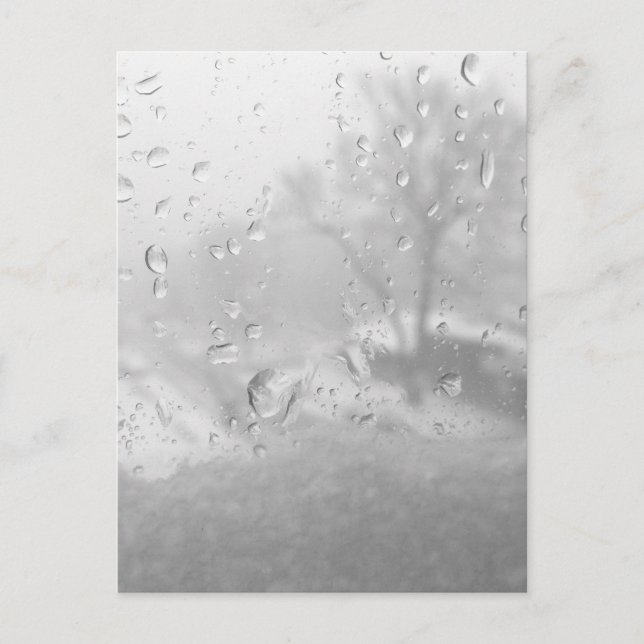 Winterstadtfenster Postkarte (Vorderseite)