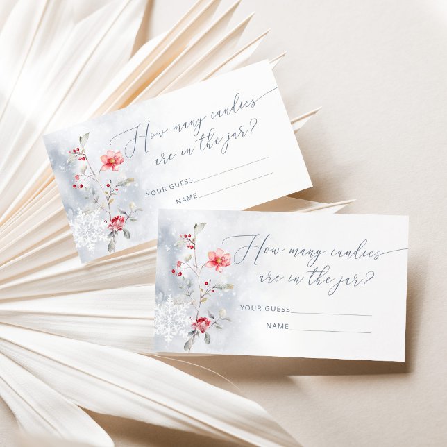 Winterstaubblau Wie viele Bonbons Spiel Begleitkarte (Von Creator hochgeladen)