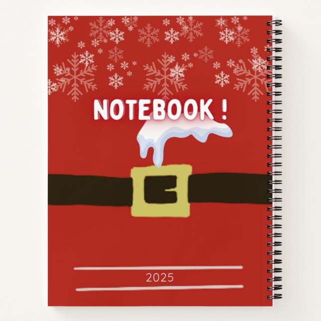 Wintersterne: Mein Notizbuch 2025 (Rückseite)