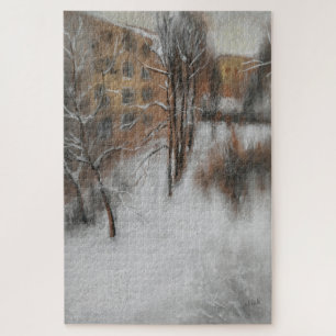 Winterstille am Fenster Puzzle