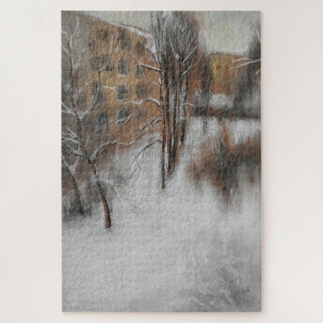 Winterstille am Fenster Puzzle (Vertikal)