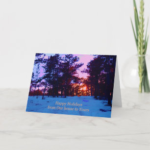 Winterstraße zu Weihnachten