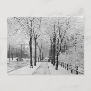 Winterstraßen Szene, 1910 Postkarte