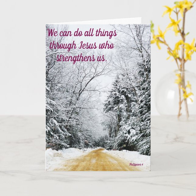 Winterstraßenkarte Karte (Gelbe Blume)