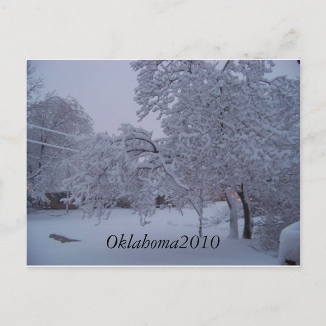 Wintersturm2010 (Oklahoma) Postkarte (Vorderseite)
