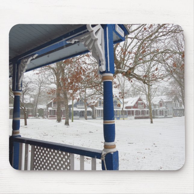 Wintersturm in Hütte City - Martha's Vineyard Mousepad (Vorne)