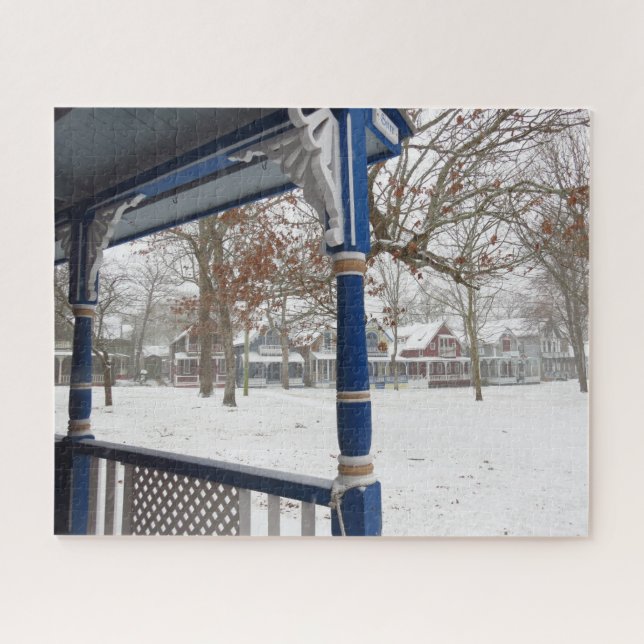 Wintersturm in Hütte City - Martha's Vineyard Puzzle (Horizontal)
