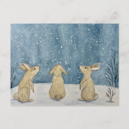 Wintersturm-Postkarte Postkarte