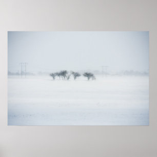 Wintersturmlandschaft Poster