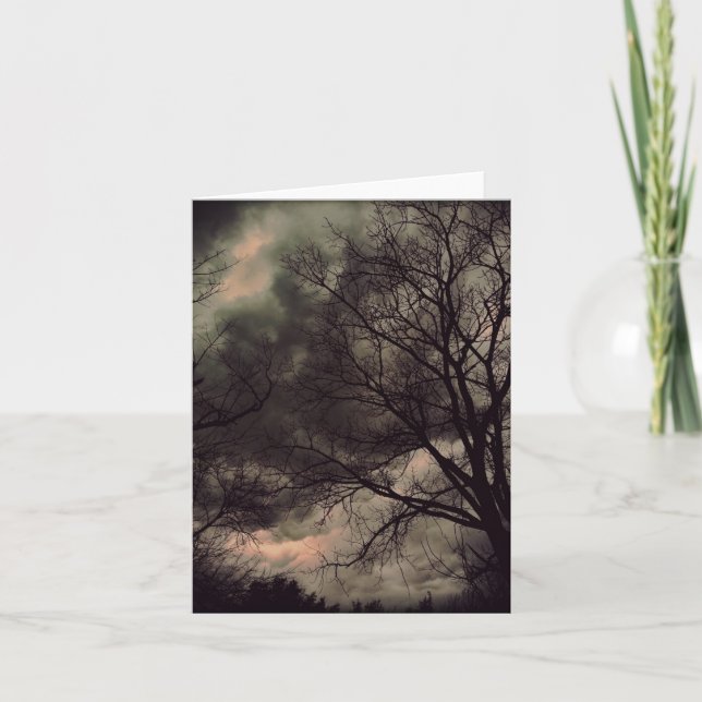 Wintersturmnotecard Karte (Vorderseite)