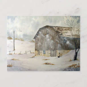 Wintersturmwarnung Postkarte