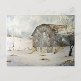 Wintersturmwarnung Postkarte