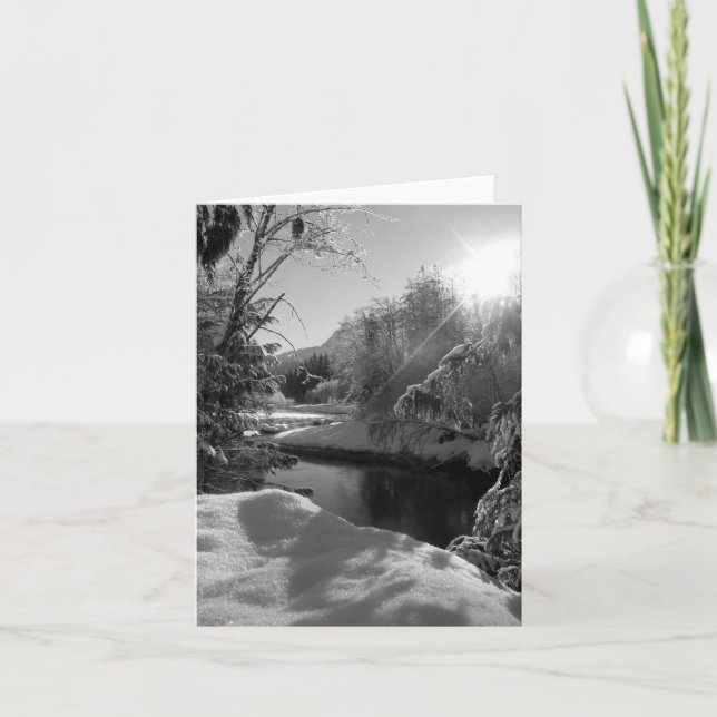 Wintersun-Anmerkungs-Karte, leeres Innere Karte (Vorderseite)