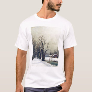 Winterszene, 19. Jahrhundert T-Shirt