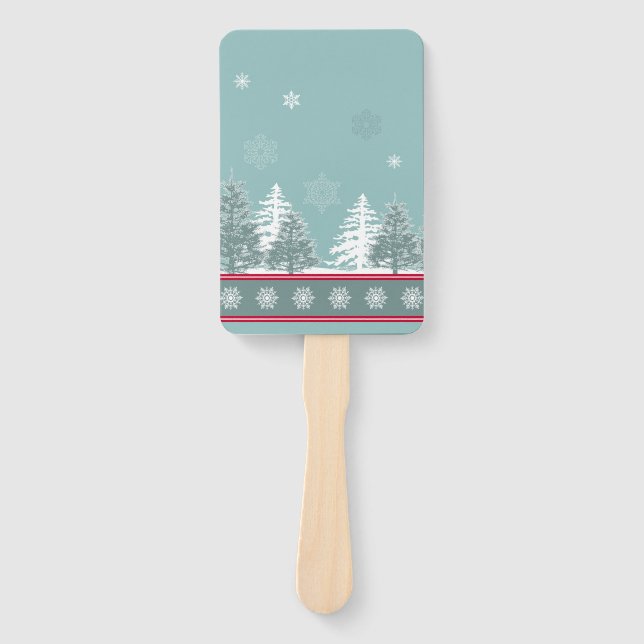 Winterszene Fächer (Vorderseite)