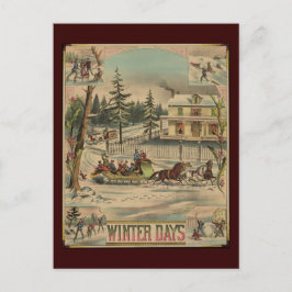 Wintertage Postkarte