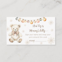 Winterteddy Bär, wie groß der Mama ist