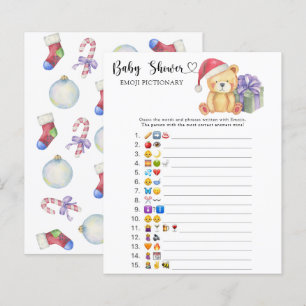 Winterteddybär - Emoji-Picknickspiel