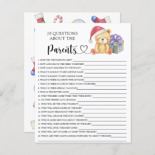 Winterteddybär - Spiele über die Eltern