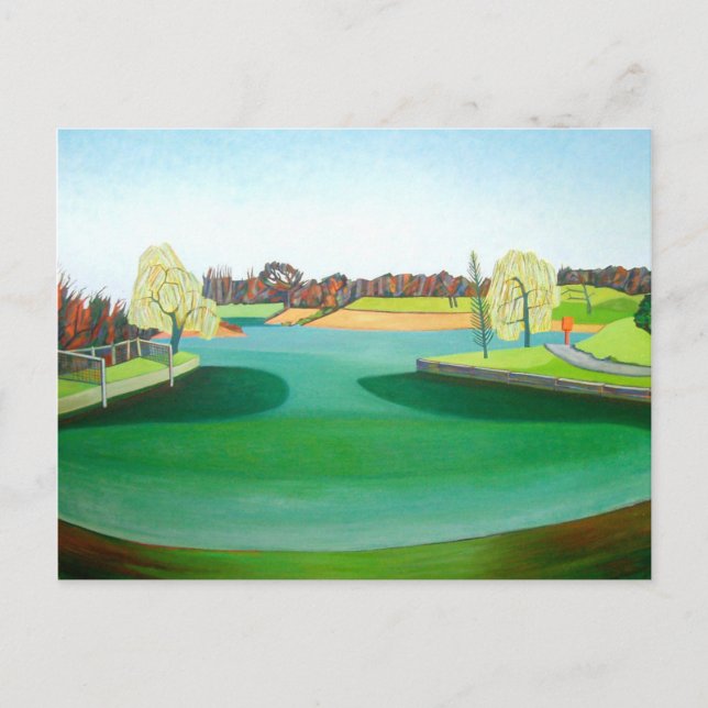 Winterteich Postkarte (Vorderseite)