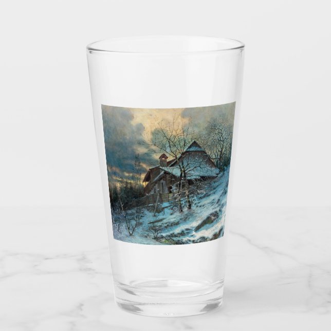 Winterthema von Angyal Vojtech Glas (Vorderseite)