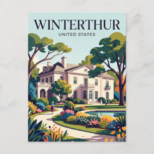 Winterthur Museum, Garden und Bibliothek Delaware Postkarte