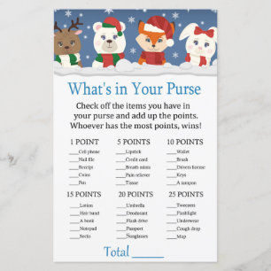 Wintertiere Was ist in deinem Handschuhspiel?