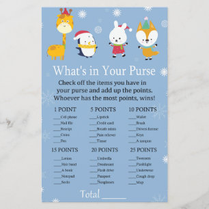 Wintertiere Was ist in deinem Handschuhspiel?