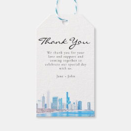 Wintertime Chicago Skyline Vielen Dank für Ihr Ges Geschenkanhänger