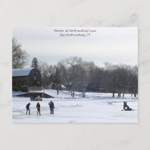 Wintertime Fun - Wethersfield, CT Postkarte