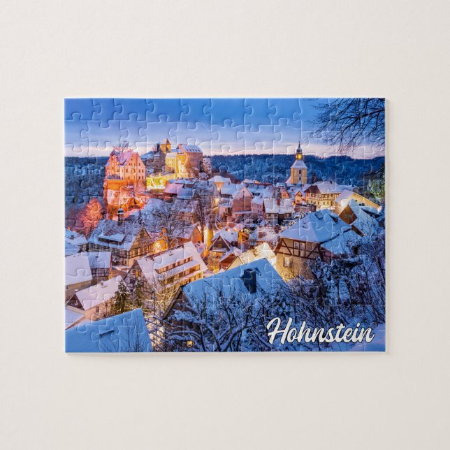 Wintertime in Hohnstein, Deutschland Puzzle (Horizontal)