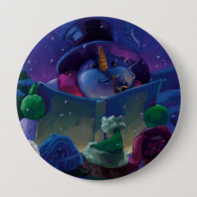 Wintertime Reading Button (Vorderseite)