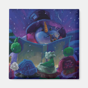 Wintertime Reading Magnet