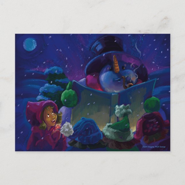 Wintertime Reading Postkarte (Vorderseite)