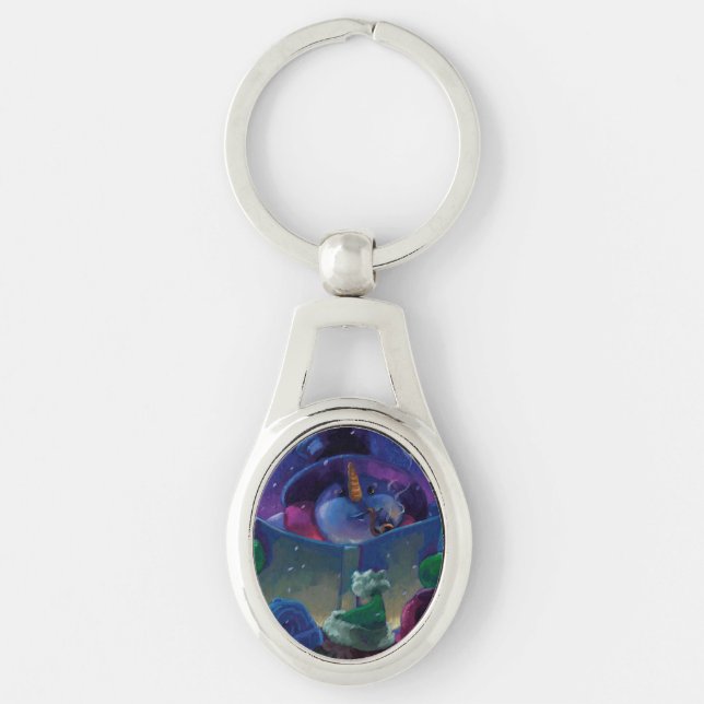 Wintertime Reading Schlüsselanhänger (Vorderseite)