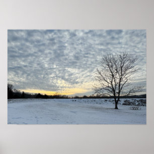 Wintertime Sunset Foto Poster