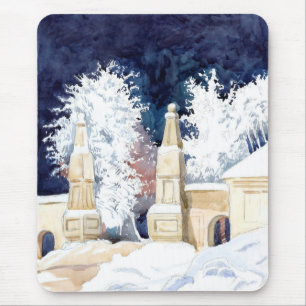 Wintertor bei Nacht (Skizze) Mousepad