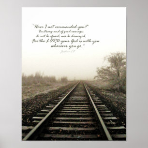 Wintertracks Szene und Schrift 11x14 Poster