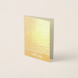 Wintertraum Baum in Gold Folienkarte
