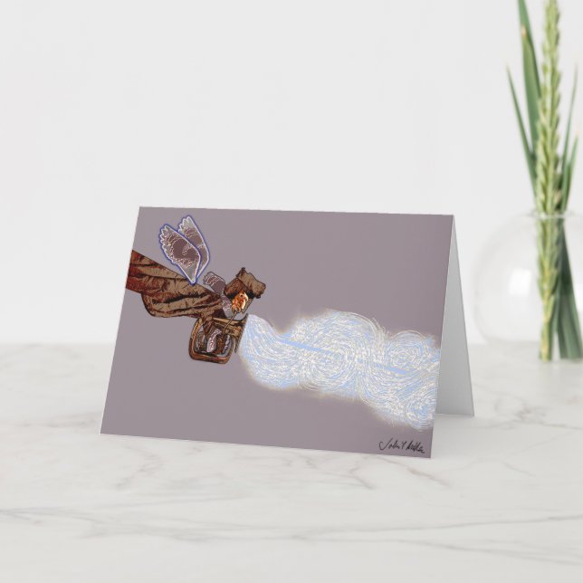 Wintertuba-Karte Feiertagskarte (Vorderseite)