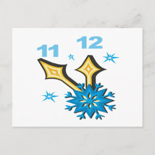 Winteruhr Postkarte