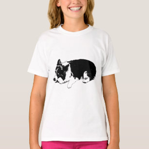 Winterumriss ruhig, Corgi T-Shirt