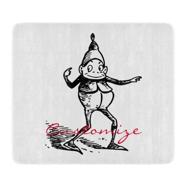 Winterurlaub Elf Gnome Thunder_Cove Schneidebrett (Vorderseite)