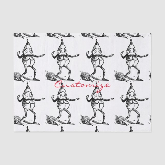 Winterurlaub Elf Gnome Thunder_Cove Seidenpapier (Vorderseite)
