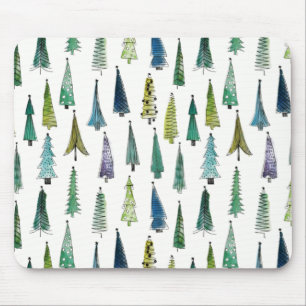 Winterurlaub Evergreen Trees Mousepad